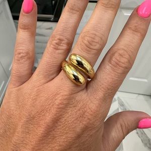 14K Gold Plated Open Ring Adjustable Jewelry for Women new
